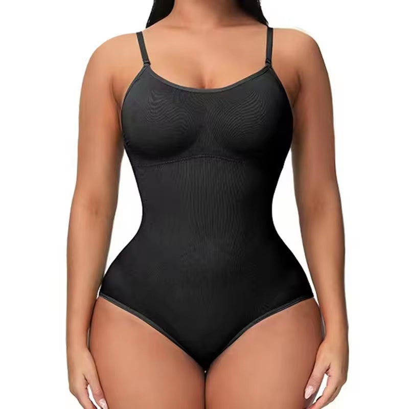 V Neck Spaghetti Strap Bodysuit