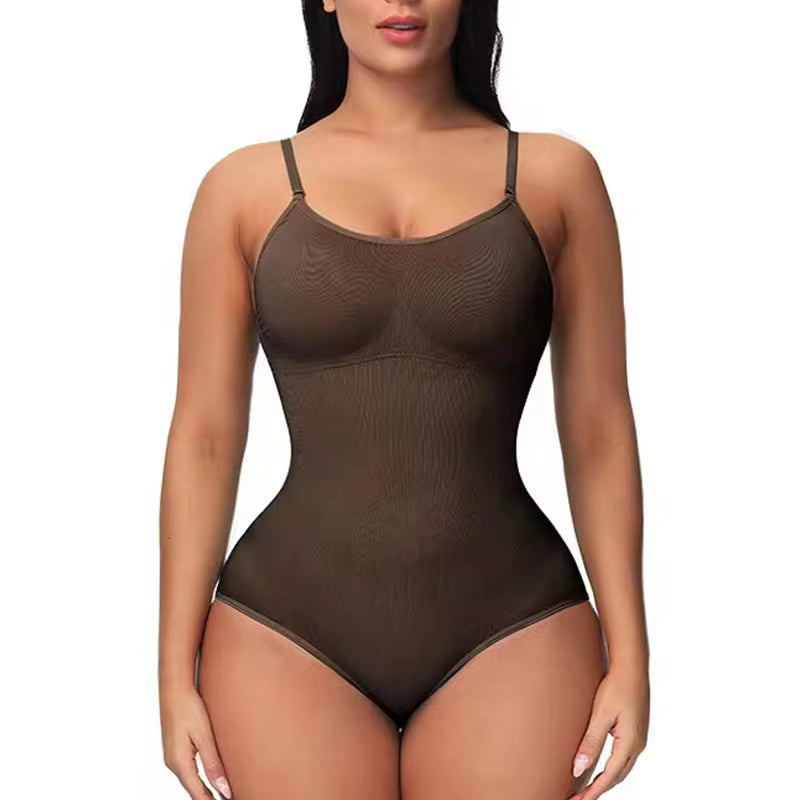 V Neck Spaghetti Strap Bodysuit