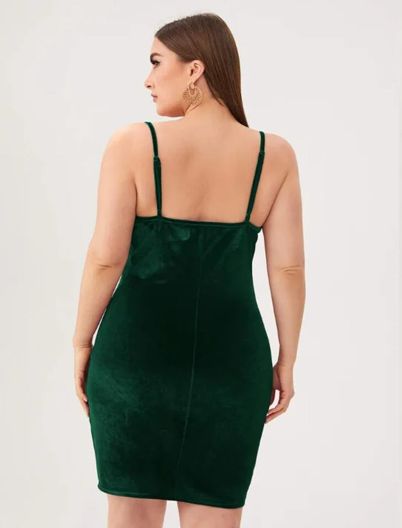 Plus Size Solid Cami Dress