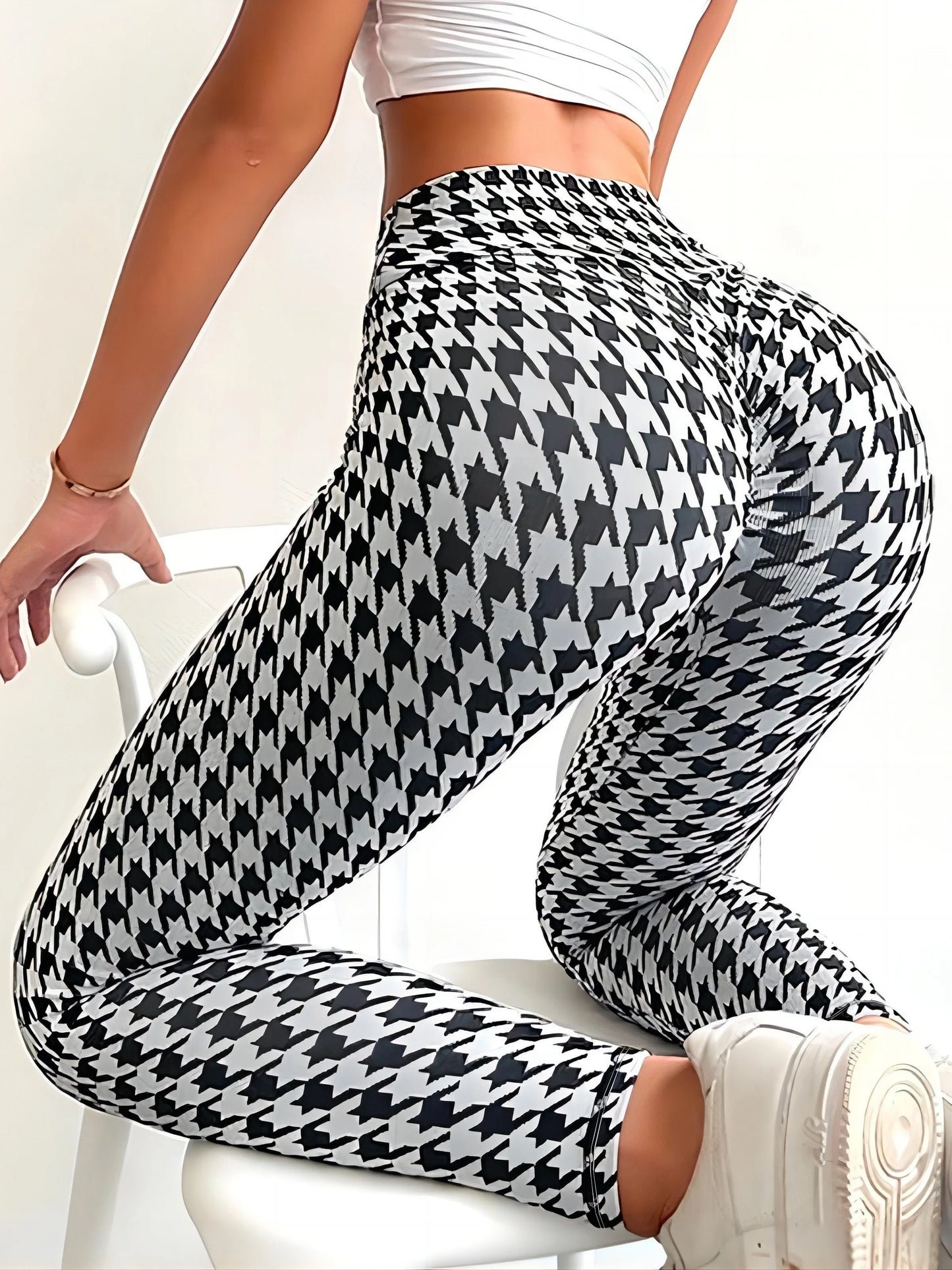 Plus Size Print Skinny Leggings 