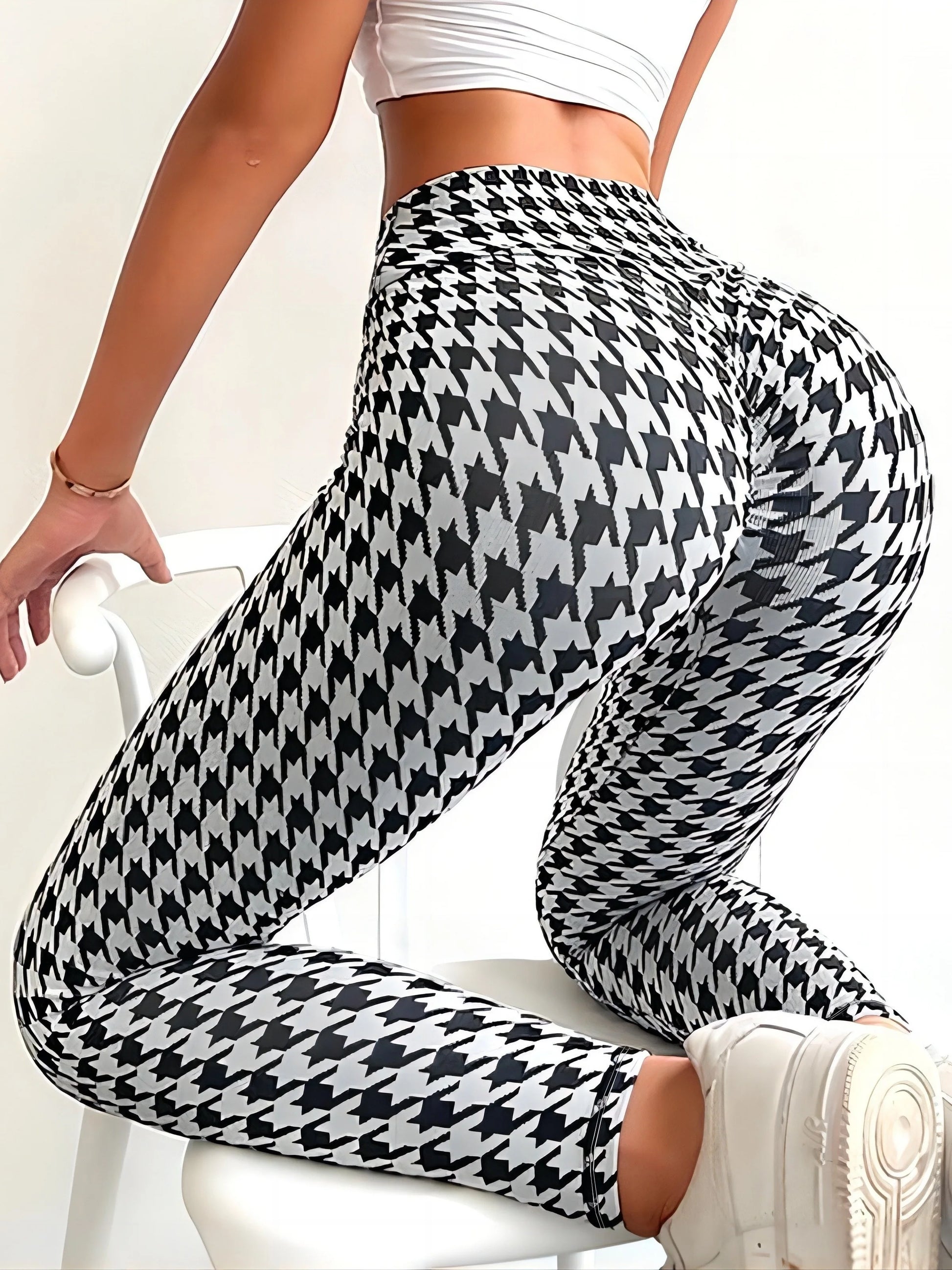 Plus Size Print Skinny Leggings 