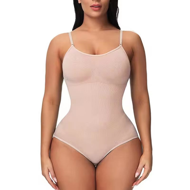 V Neck Spaghetti Strap Bodysuit