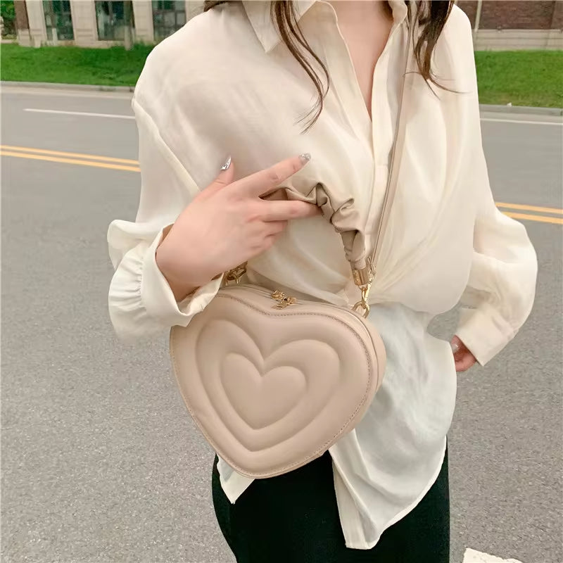 Heart Shape Shoulder Bag for Women